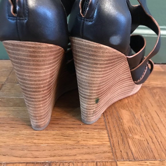 Cole Haan Nike Air Kimry Leather Wedges - Picture 10 of 11